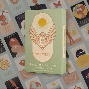 NIB Wise Words Affirmation Deck Reclaim and Restore for Mindfulness